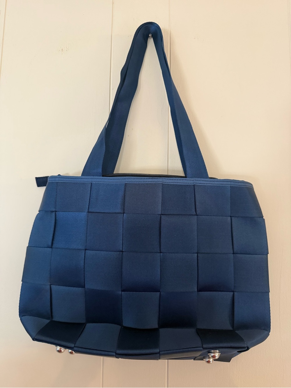 Navy Blue Seatbelt Bag